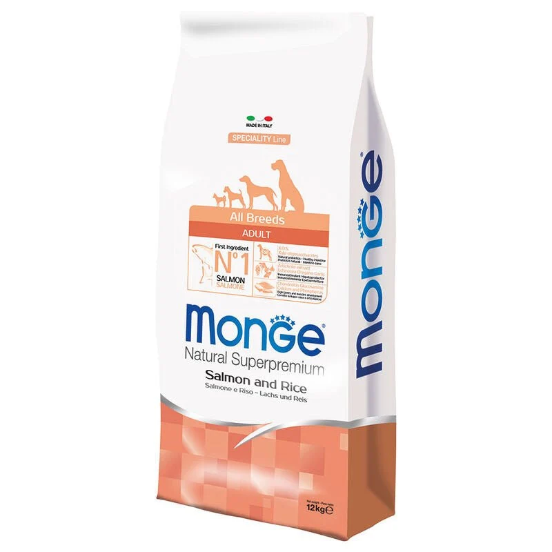 Monge Natural Superpremium Cane Adult Salmone & Riso