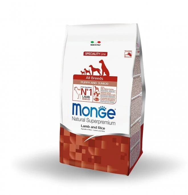 Monge Natural Superpremium Cane Puppy Agnello & Riso