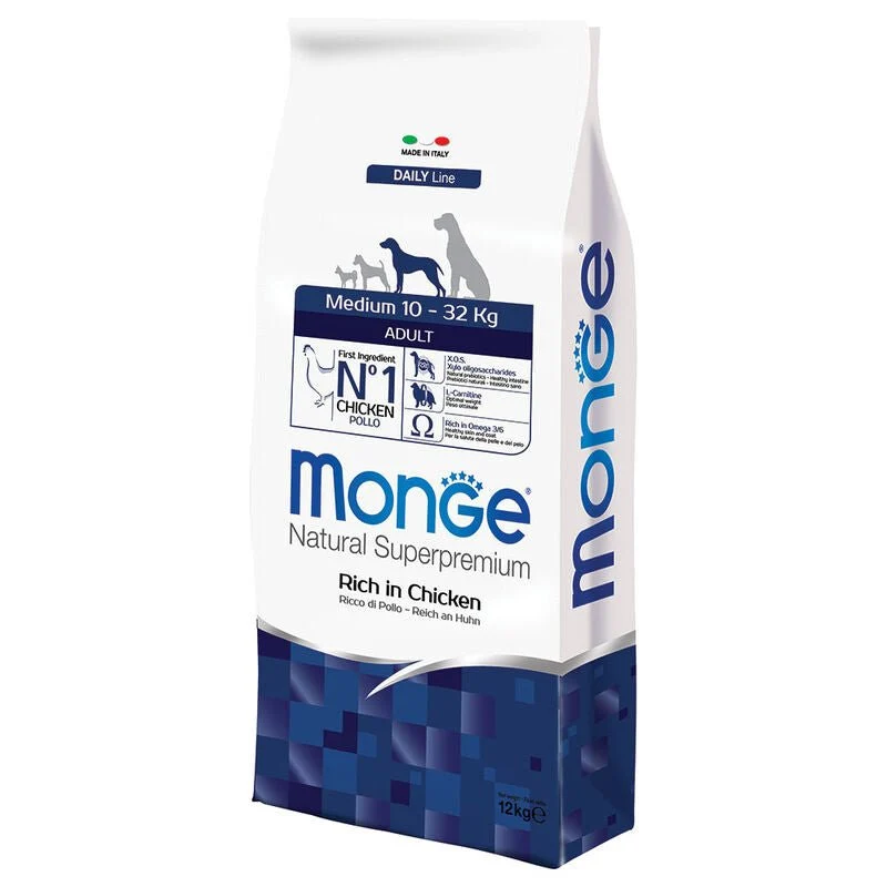 Monge Natural Superpremium Cane Adult Medium Pollo