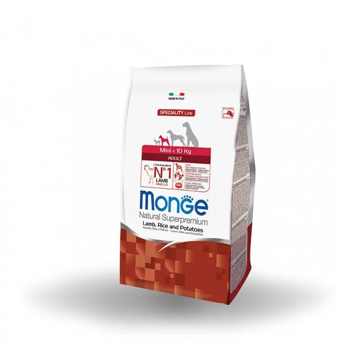Monge Natural Superpremium Cane Adult Mini Agnello, Riso & Patate