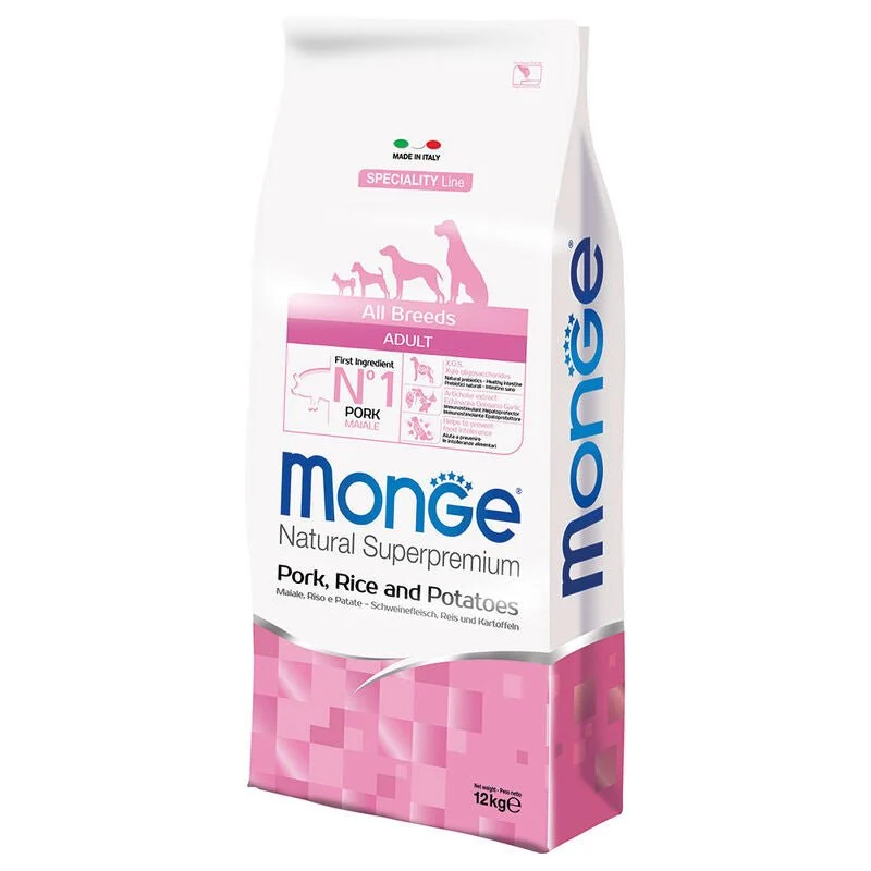 Monge Natural Superpremium Cane Adult Maiale, Riso & Patate