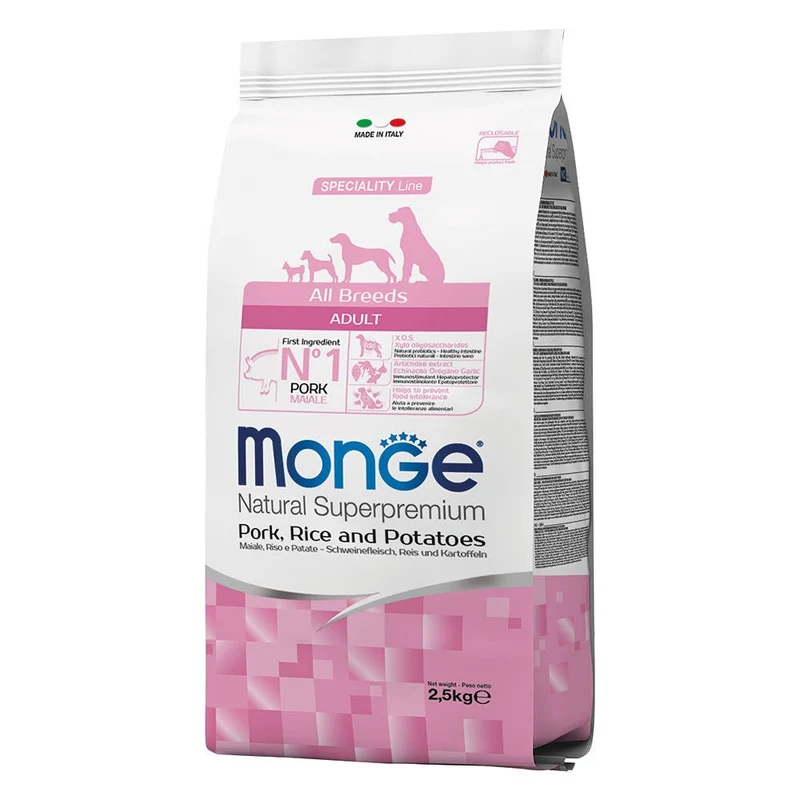 Monge Natural Superpremium Cane Adult Maiale, Riso & Patate