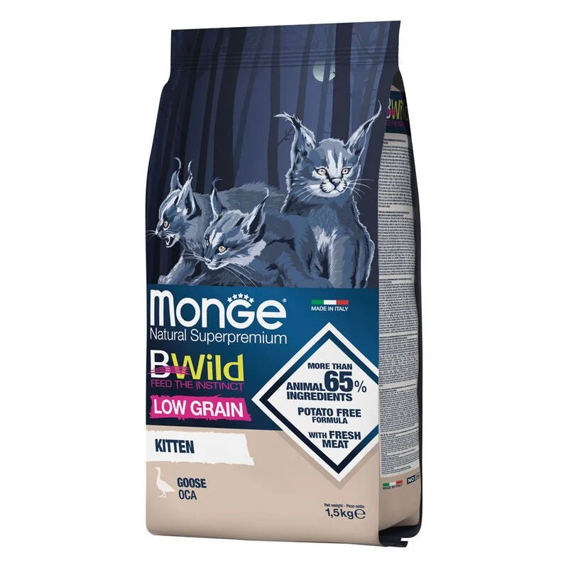Monge Natural Superpremium Bwild Low Grain Gattino Oca 1.5 Kg
