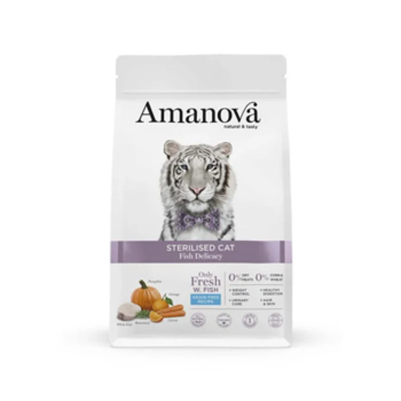 Amanova Cibo Per Gatti Sterilised Delicacy Fish