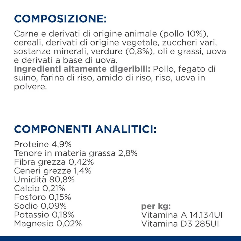 Hill's PRESCRIPTION DIET i/d spezzatino Per cani con pollo e verdure aggiunte 354g