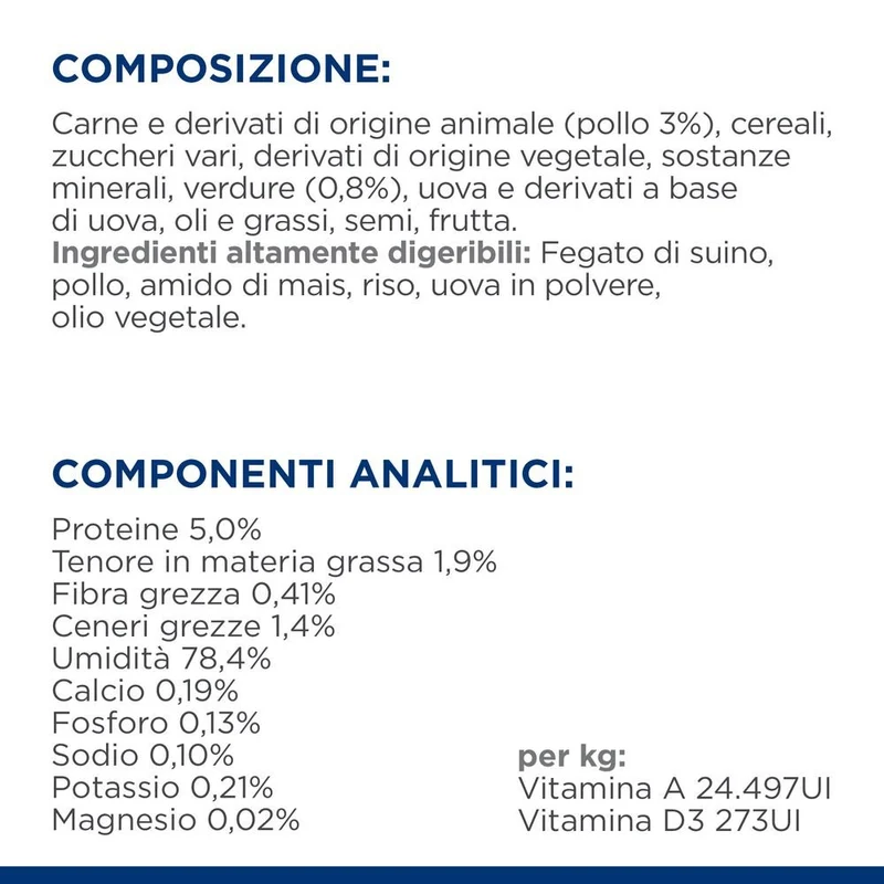 Hill's PRESCRIPTION DIET i/d Low Fat spezzatino Per cani aromatizzato con pollo e verdure