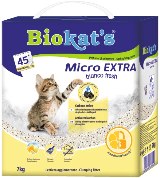 Biokat'S Micro Bianco Fresh Extra 6 lt Per Gatti