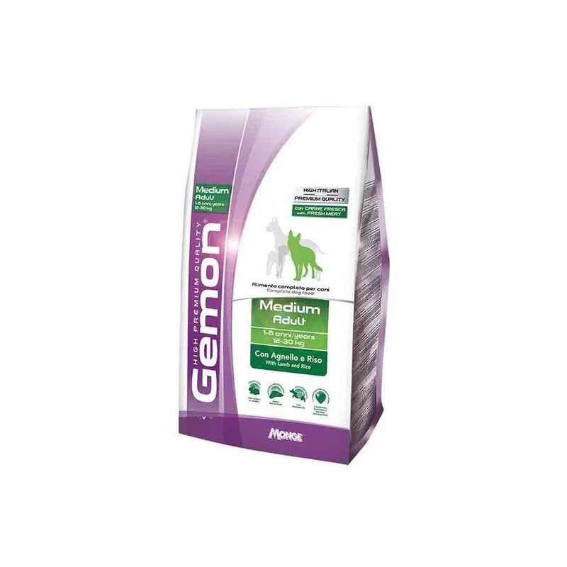Gemon Cane Medium Adult Con Agnello E Riso