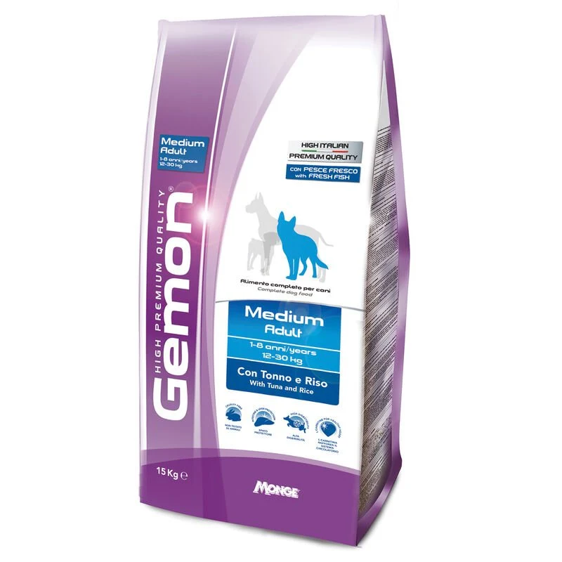 Gemon Cane Medium Adult Con Tonno E Riso