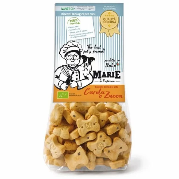 Biscotto Biologico Alla Carota E Zucca 210 Gr Per Cani