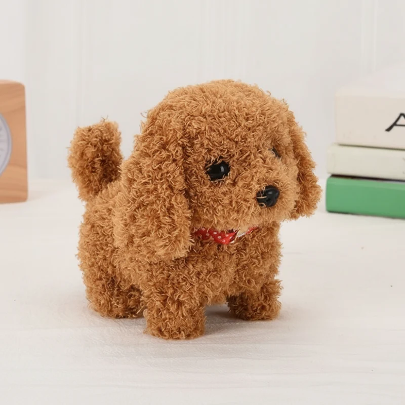 Plush Dog Toy Realistic Moving Sound Interactive Toy