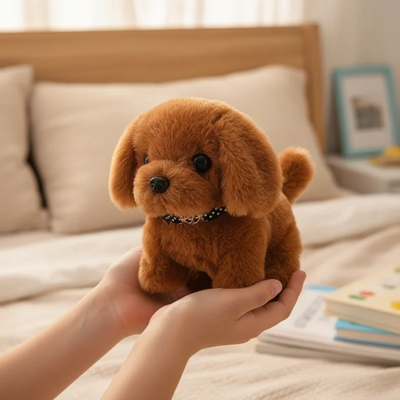 Plush Dog Toy Interactive Walking Barking Puppy Figure