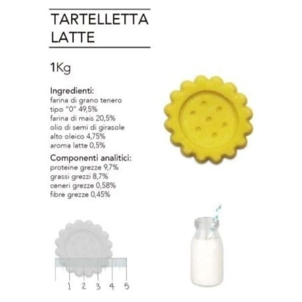 Biscottini Tartelletta Al Latte 1 Kg Per Cani