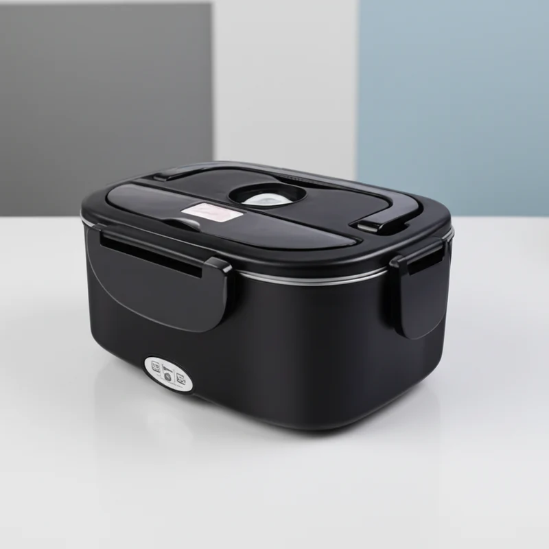 Electric Lunch Box Portable Heated Food Container Stainless Steel