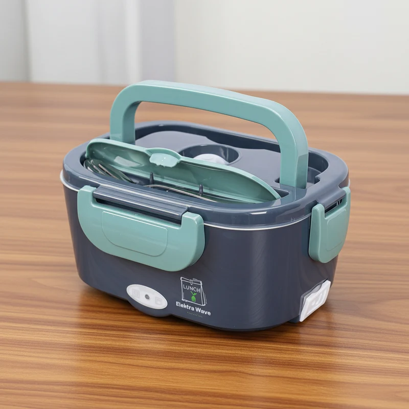 Electric Lunch Box Portable Heated Food Container Stainless Steel