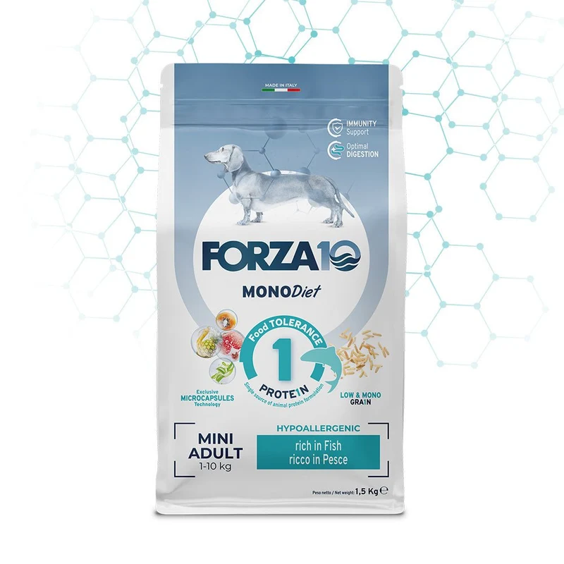 Forza10 Diet Cibo Per Cani Mini Gusto Pesce 1,5Kg