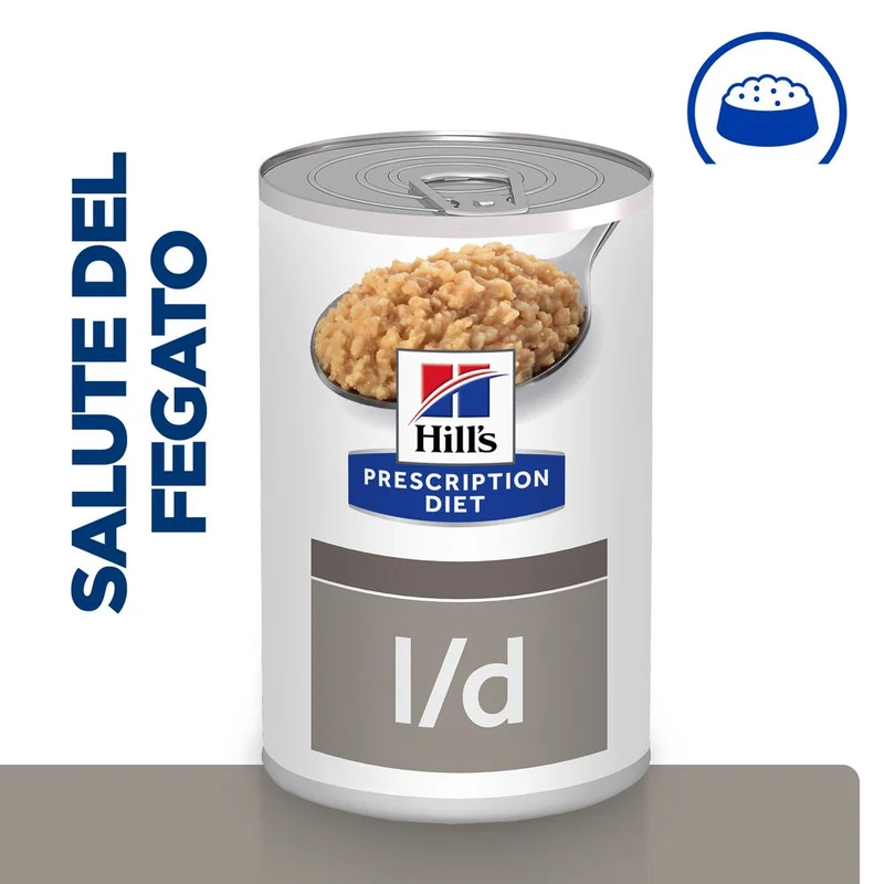 Hill's PRESCRIPTION DIET L/d alimento per cani Patè 370gr