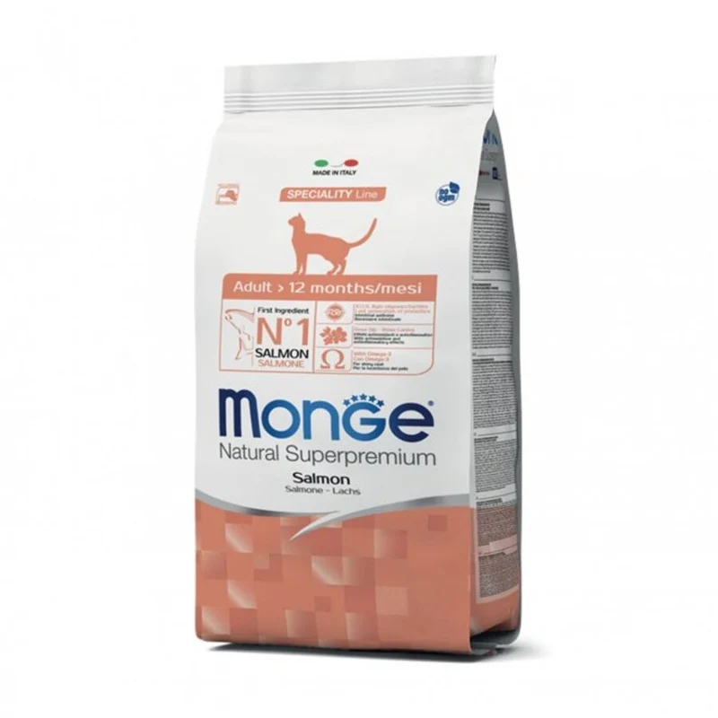 Monge Cibo Per Gatti Superpremium Adult Salmone Croccantini 400G