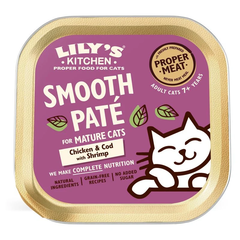 Lily'S Kitchen Cibo Per Gatti Senior Vaschette Patè 85G