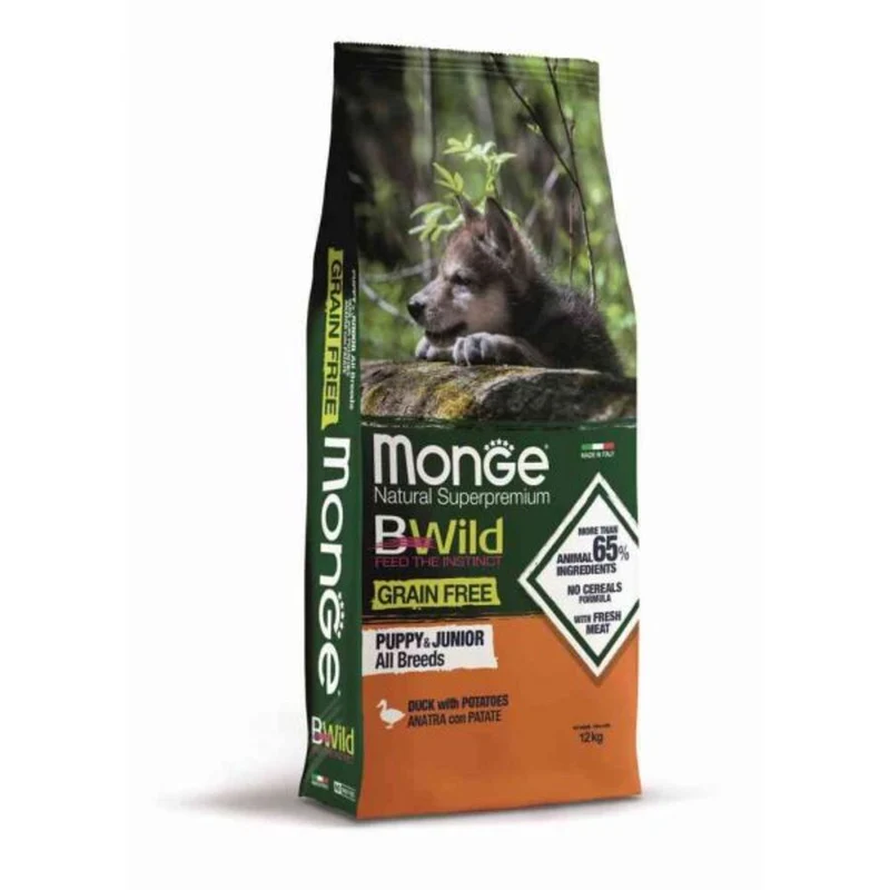 Monge Grain Free Cibo Per Cani Puppy 12Kg