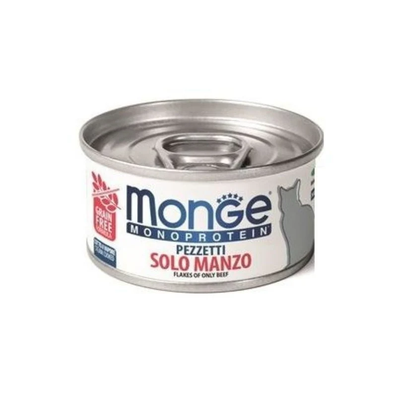 Monge Monoprotein Cibo In Pezzetti Per Gatti 80Gr
