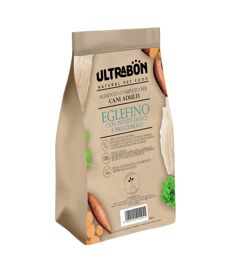 Ultrabon Cibo Per Cani Adulti Gusto Eglefino Patate E Prezzemolo