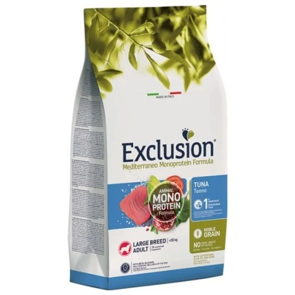 Exclusion Mediterraneo Cibo Per Cani Adulti Taglia Grande Gusto Tonno 12Kg