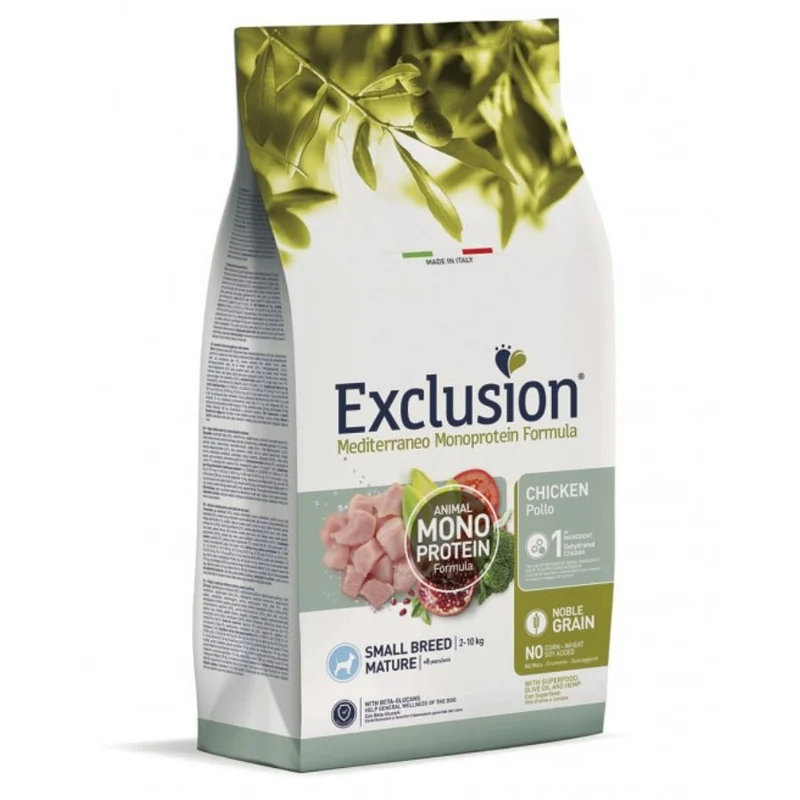 Exclusion Mediterraneo Mature Cibo Per Cani Taglia Mini 2Kg