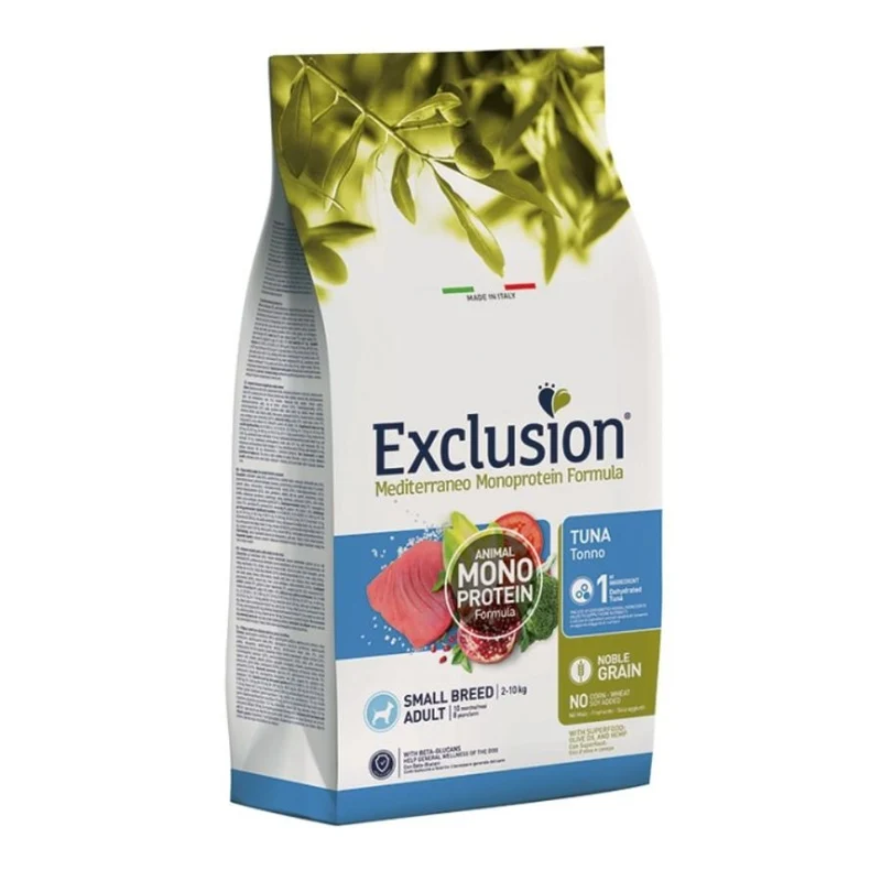 Exclusion Mediterraneo Cibo Per Cani Adulti Taglia Mini 2Kg