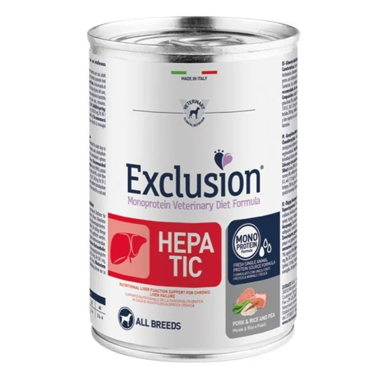 Exclusion Hepatic Cibo Per Cani Adulti Tutte Le Taglie 400Gr