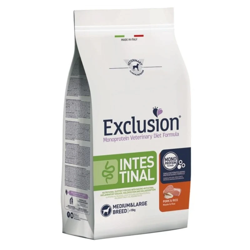 Exclusion Cibo Per Cani Medium Large Maiale E Riso 2Kg