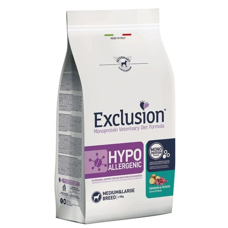 Exclusion Cibo Per Cani Medium Large Cervo E Patate 2 Kg