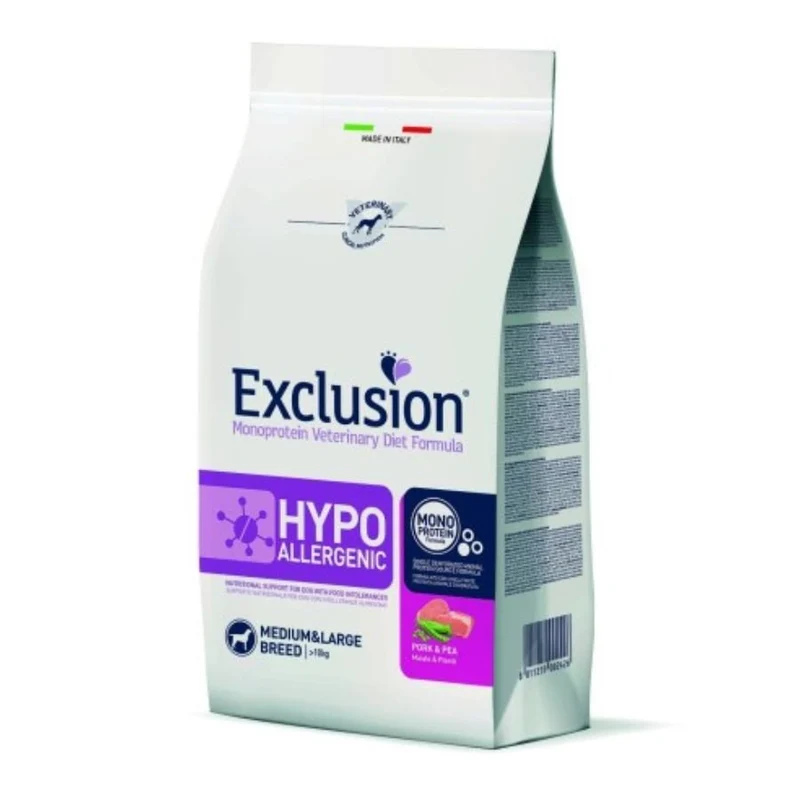 Exclusion Cani Taglia Medium Large Gusto Maiale E Piselli 2Kg