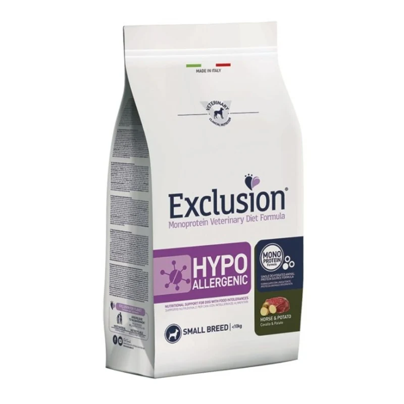 Exclusion Cibo Cani Adulti Mini Con Cavallo E Patate 2Kg