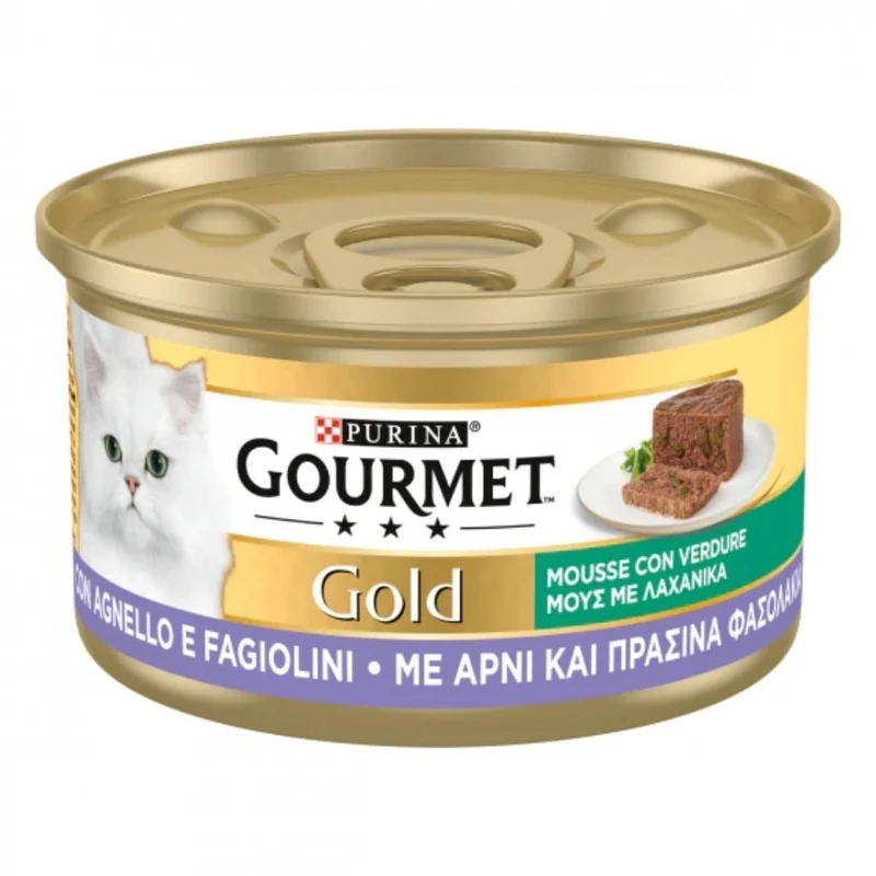 Gourmet Gold Mousse Verdure Con Carne E Pesce Per Gatti 85G