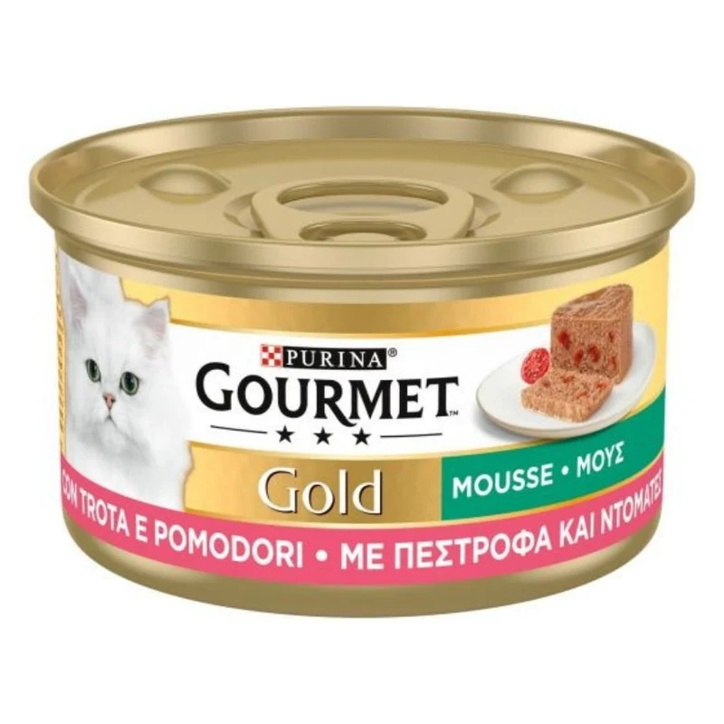 Gourmet Gold Mousse Verdure Con Carne E Pesce Per Gatti 85G