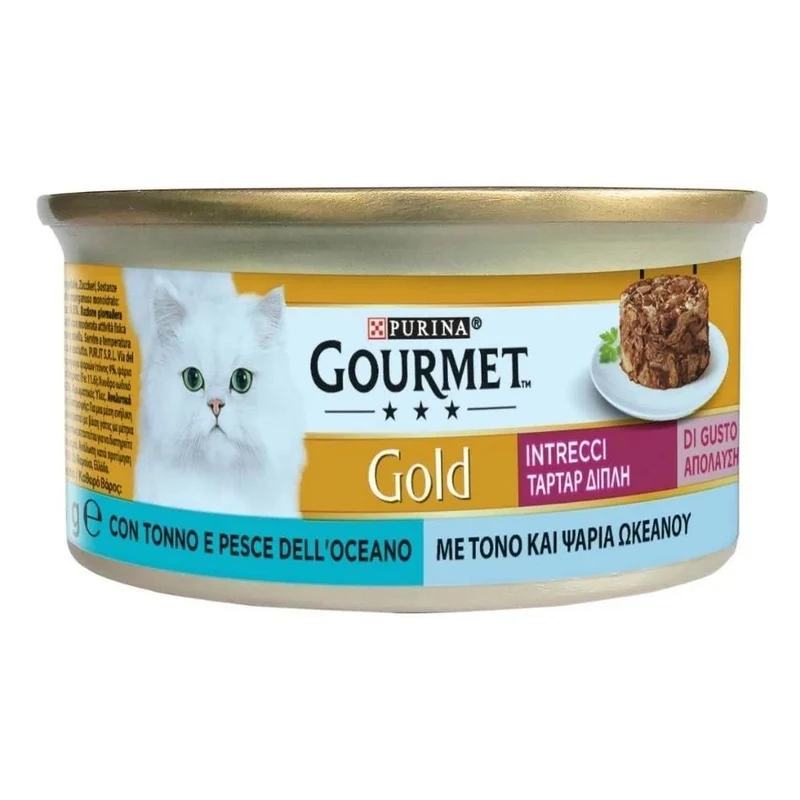 Gourmet Gold Intrecci Di Gusto Carne E Pesce Per Gatti 85G