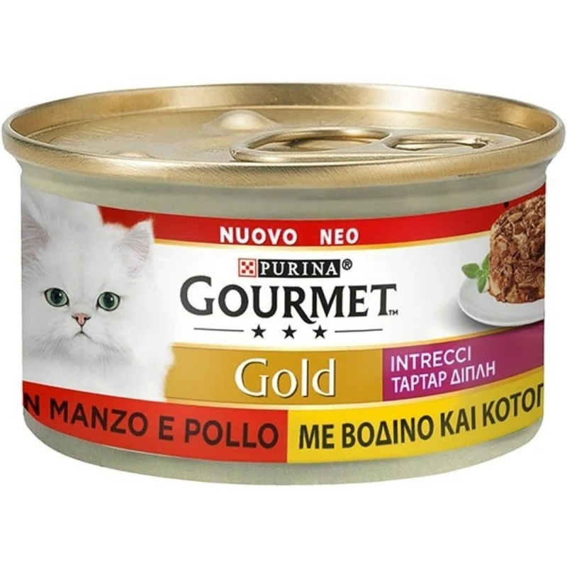 Gourmet Gold Intrecci Di Gusto Carne E Pesce Per Gatti 85G