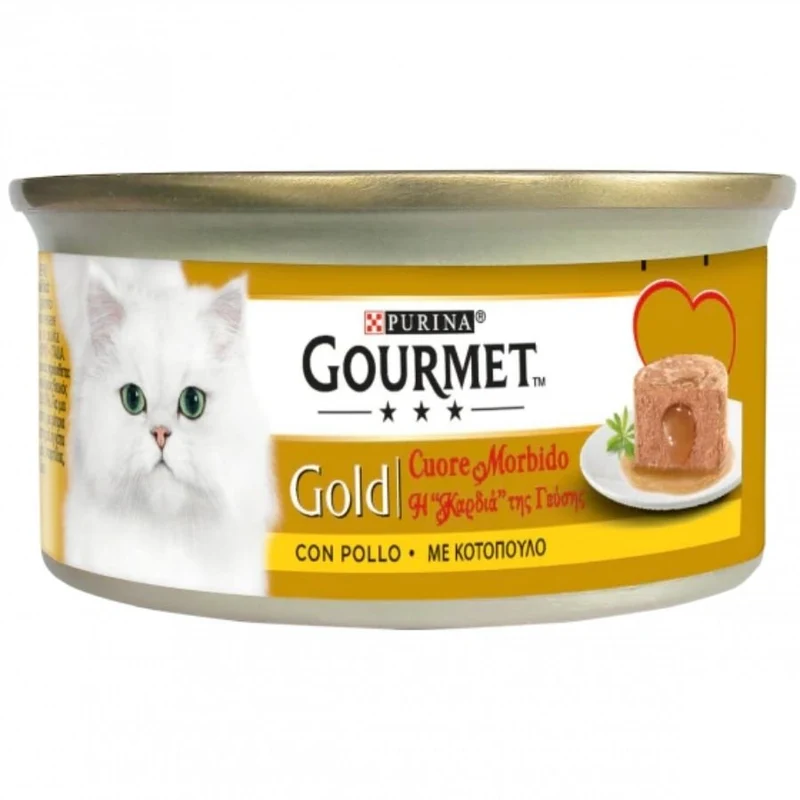 Gourmet Gold Cuore Morbido Mousse Per Gatti 85G