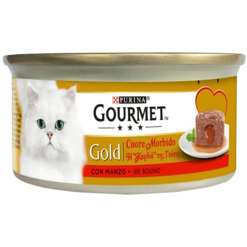 Gourmet Gold Cuore Morbido Mousse Per Gatti 85G