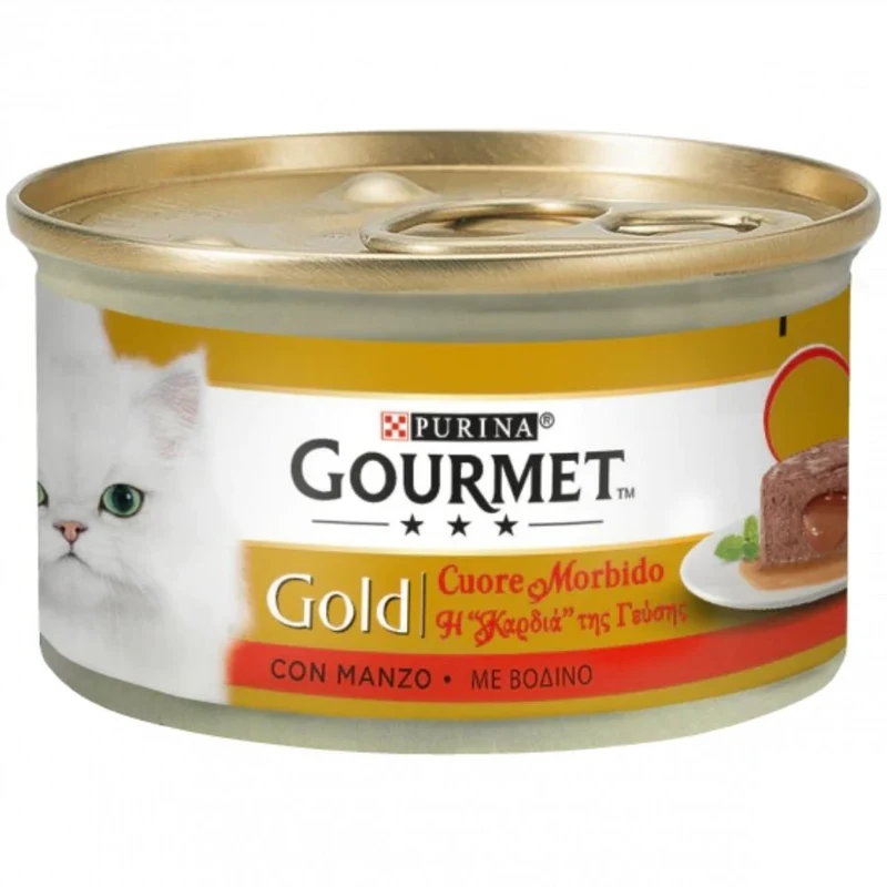 Gourmet Gold Cuore Morbido Mousse Per Gatti 85G