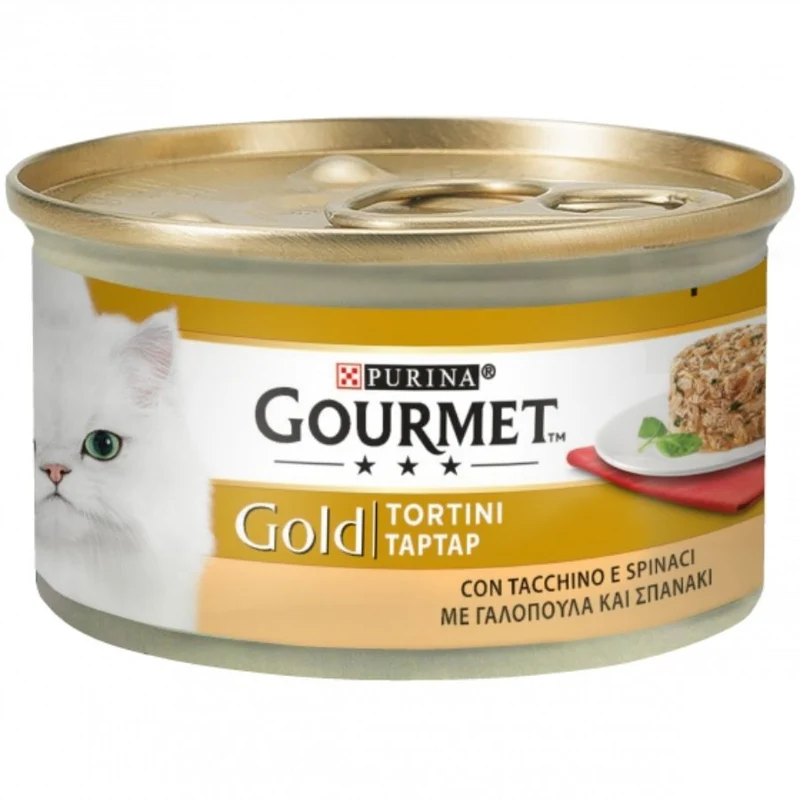 Gourmet Gold Tortini Carne E Verdure Per Gatti Adulti 85G