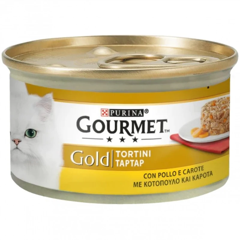 Gourmet Gold Tortini Carne E Verdure Per Gatti Adulti 85G