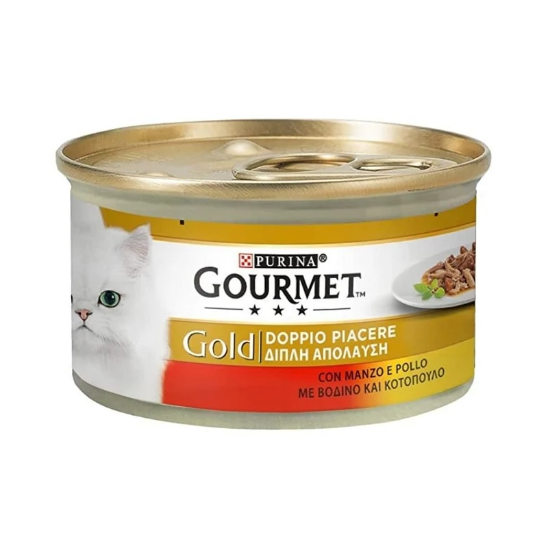 Gourmet Gold Doppio Piacere Carne Per Gatti 85G