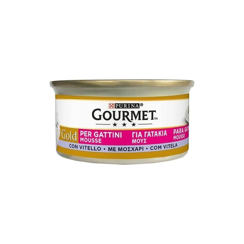 Gourmet Gold Mousse Vitello Per Gattini 85G