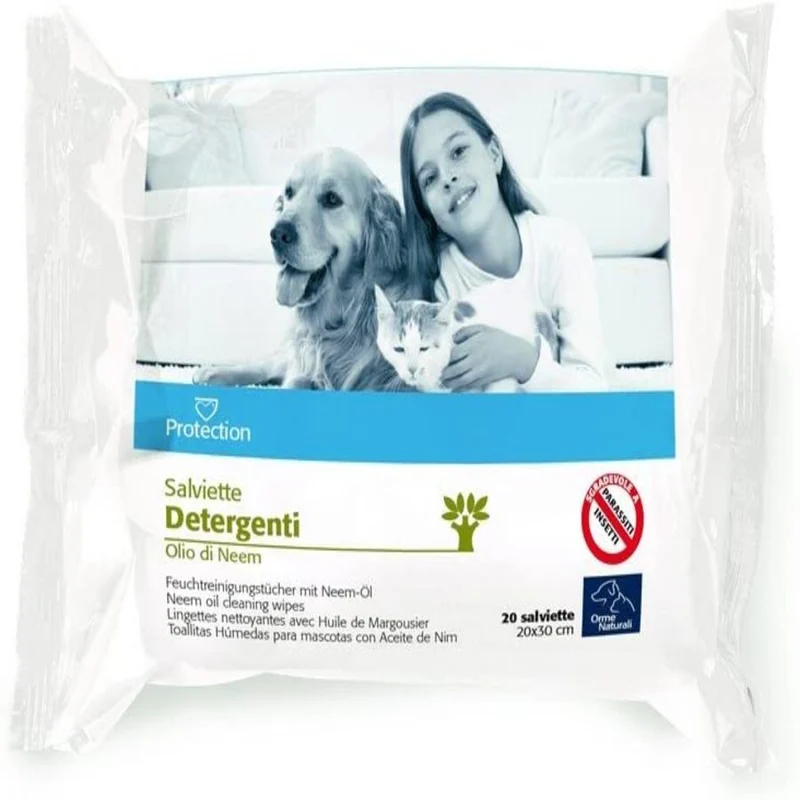 Camon Salviette Detergenti All'Olio Di Neem 20 Pezzi