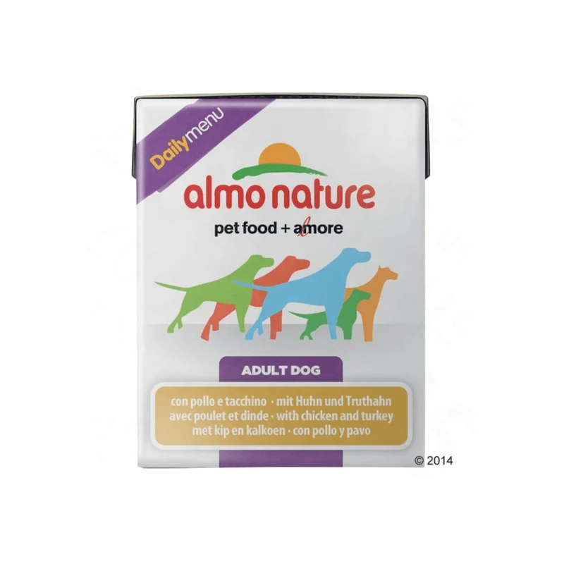 Almo Nature Daily Menu Adult gusto Pollo e Tacchino 375 gr per Cani