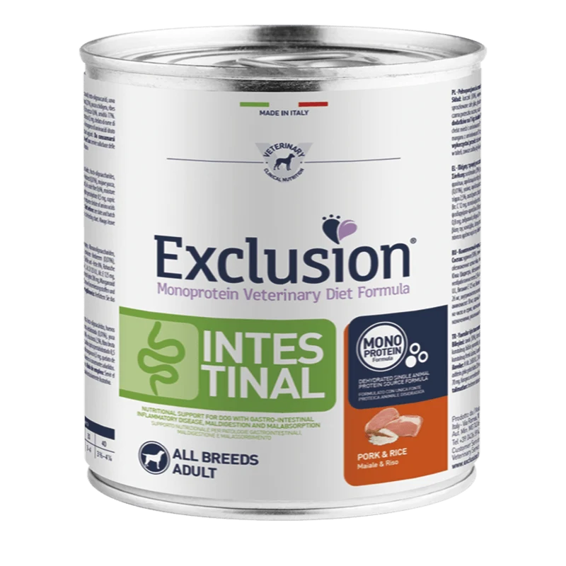 Exclusion Intestinal Cane Gusto Maiale E Riso 400Gr