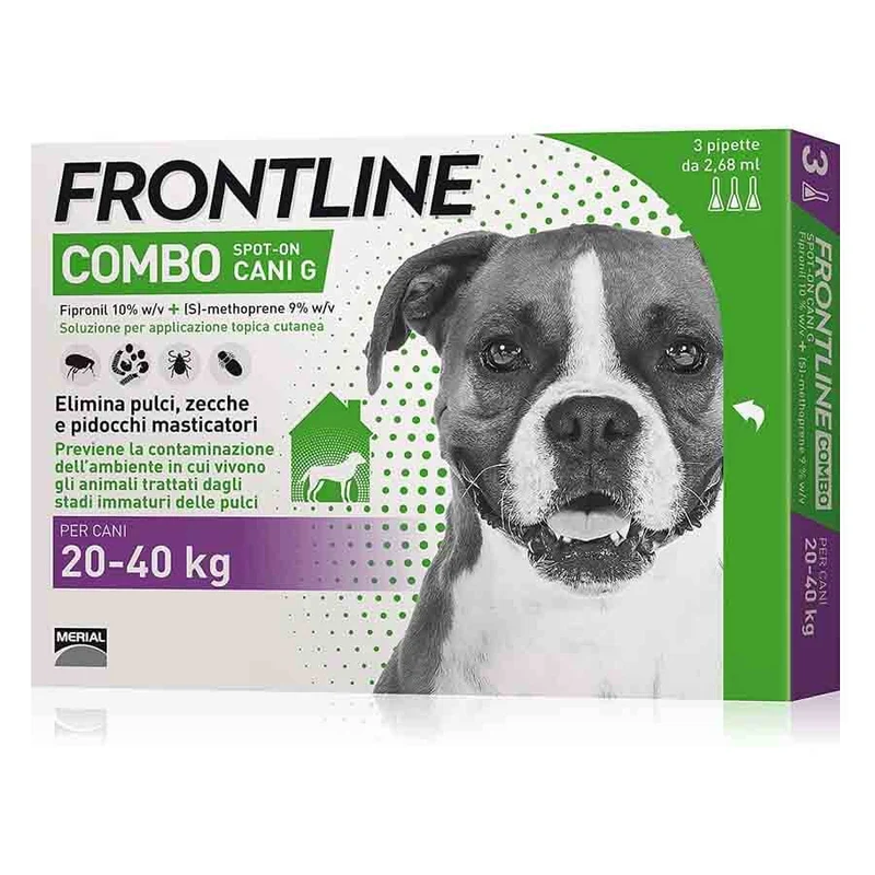 Frontline Antiparassitario Combo Spot On Per Cani 20-40Kg 3 Pipette