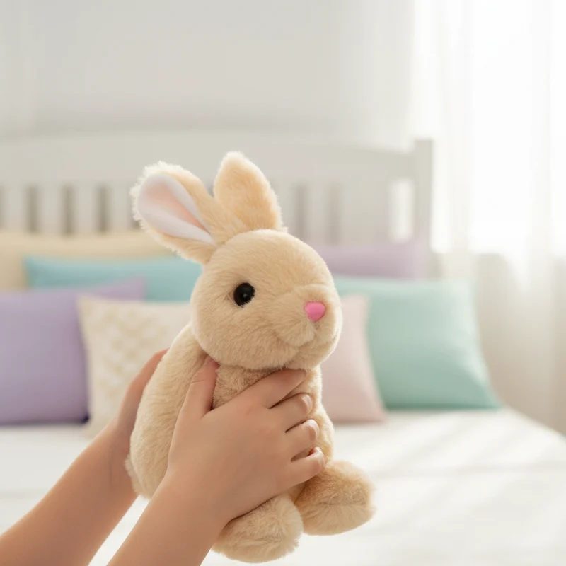 Realistic Plush Bunny Toy Interactive Responsive Kids